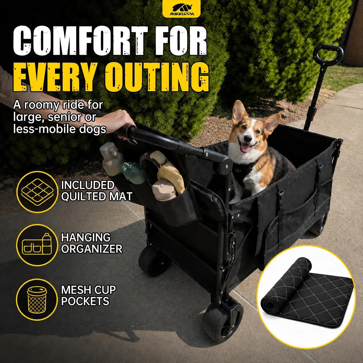 Folding Dog Wagon with Ramp A3574