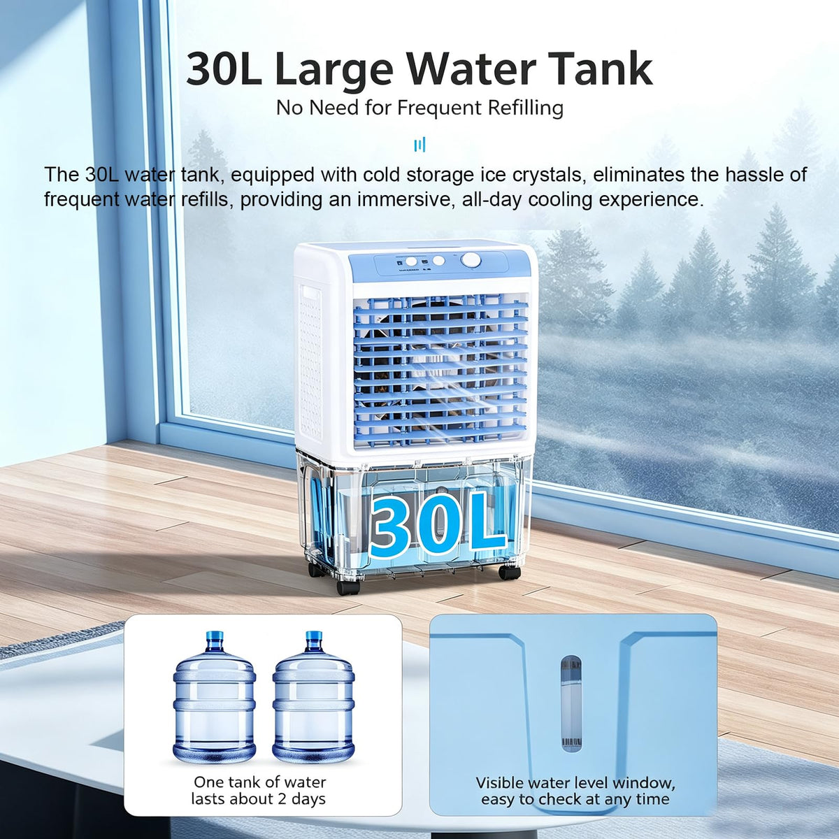 Remote Control Evaporative Air Cooler 20L Q607