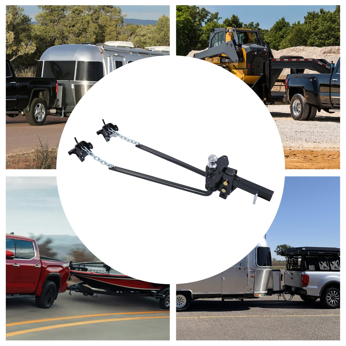 14000lbs Weight Distribution Hitch with Connection Bar F8316
