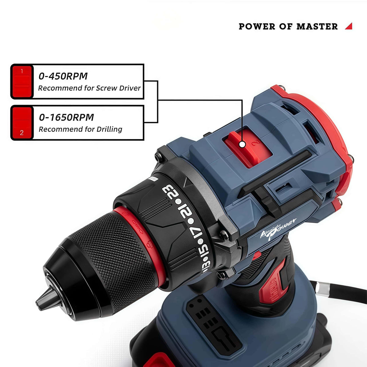 36V Cordless Hammer Drill Impact Driver Set 2.0AH Battery G32057