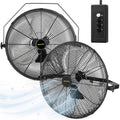 20 Inch 2 Pack 3-Speed High Velocity Wall Mount Fan X89062