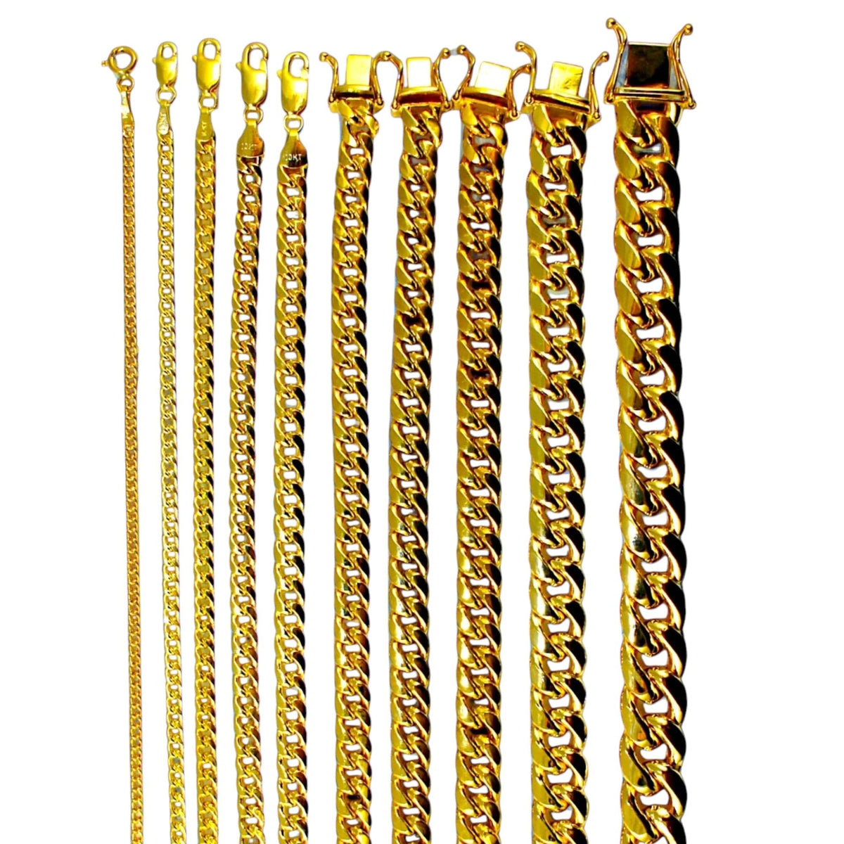 10K Yellow Gold Miami Cuban Chain X867