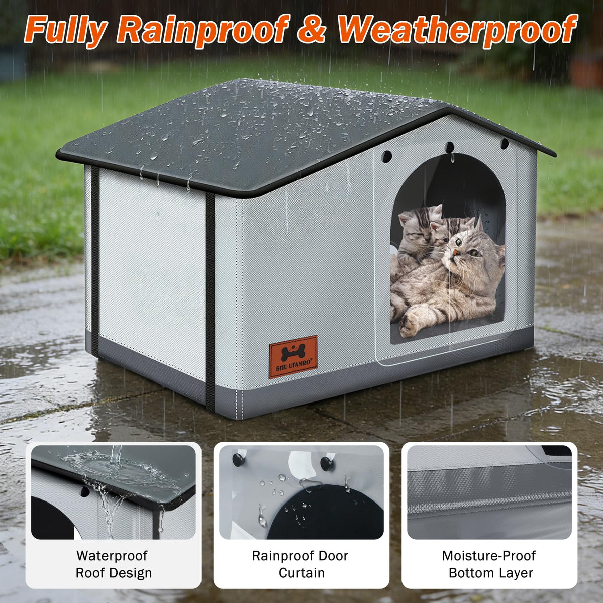 Insulated Heated Cat House Indoor/Outdoor G40414