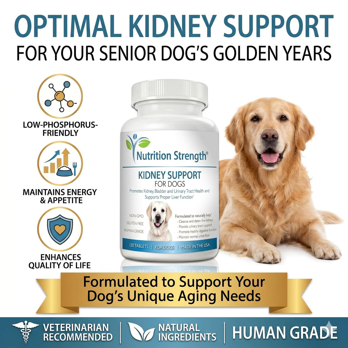 Kidney Support for Dogs Chewable Tablets R146