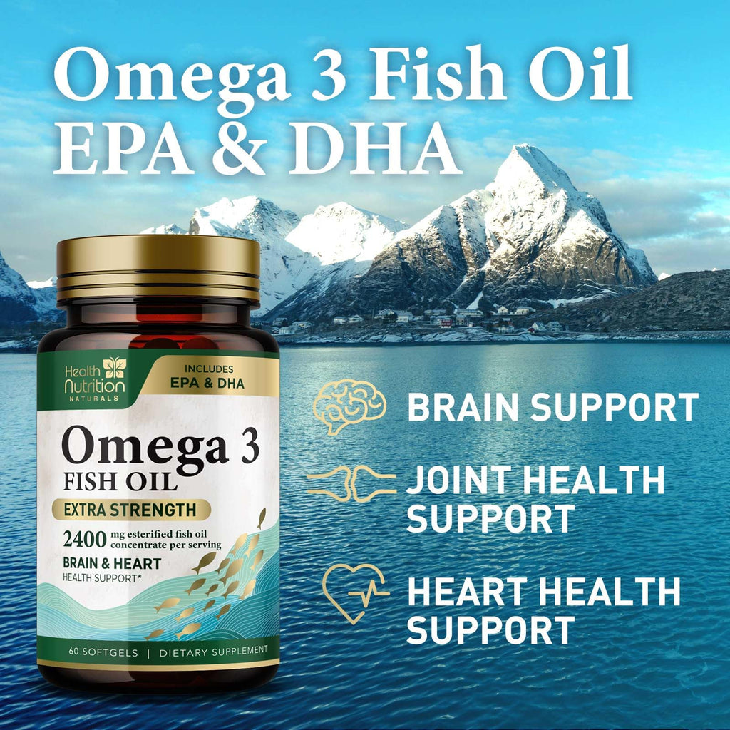 2400mg Omega 3 Fish Oil Softgels T769