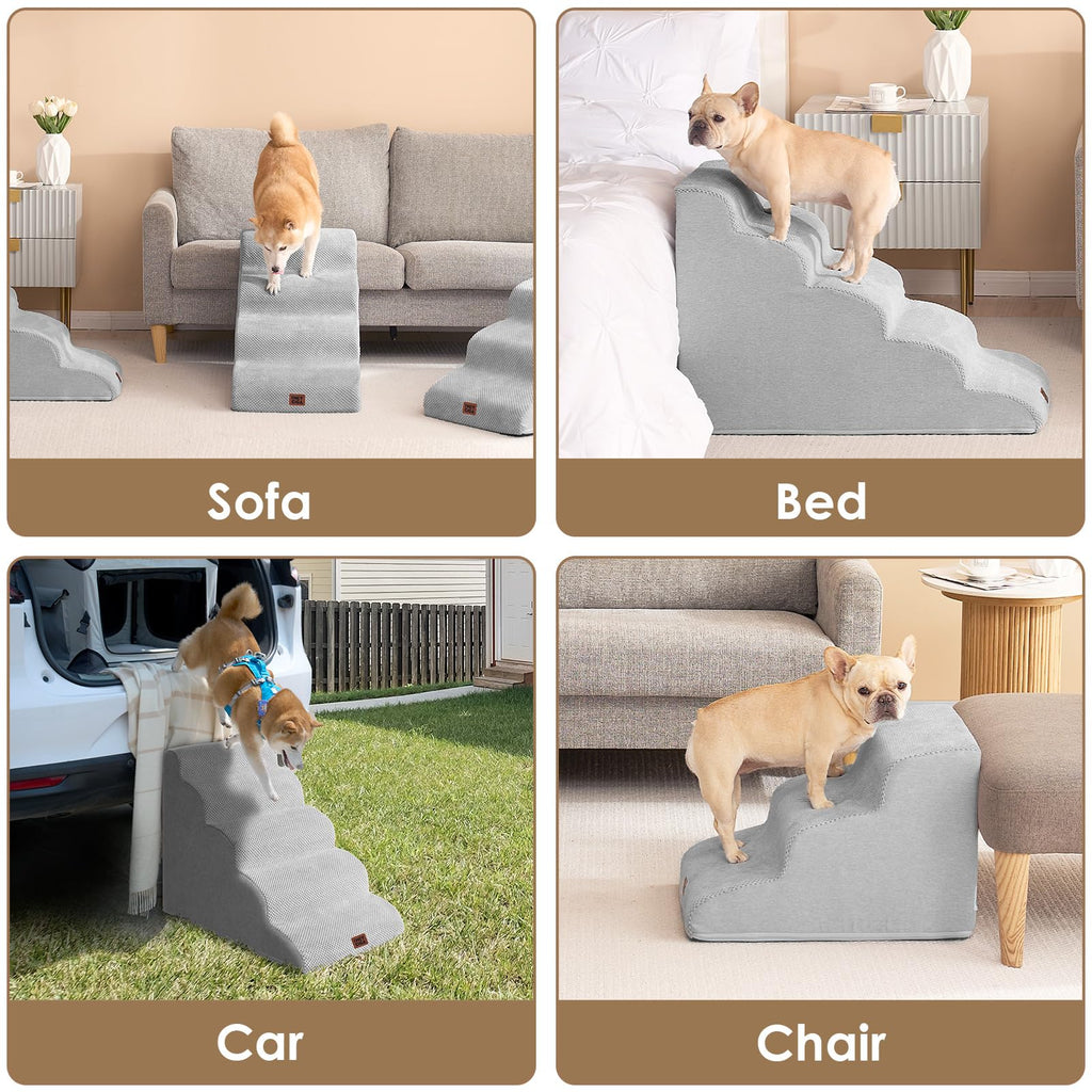 Curved Dog Stairs Ramp 4-Step V560