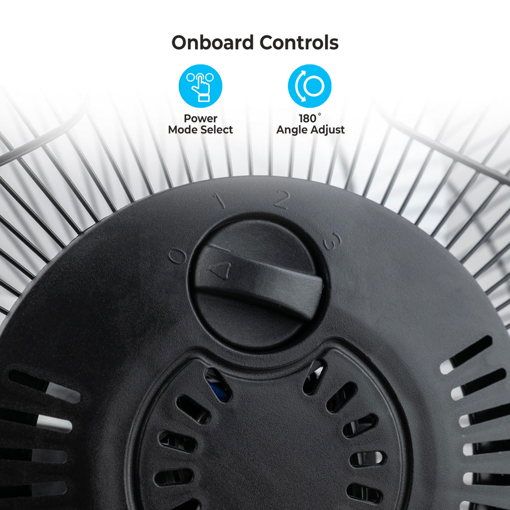 9 inch 3 Speed Metal Floor or Table Fan with Carry Handle M63946