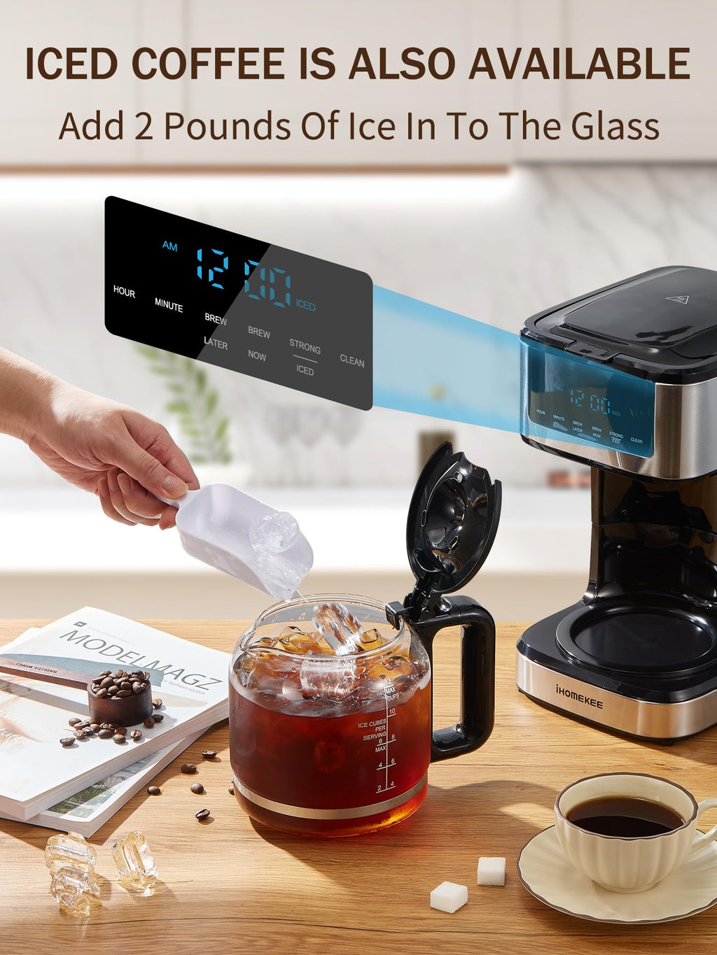 Programmable Drip Coffee Maker 12 Cup Y548