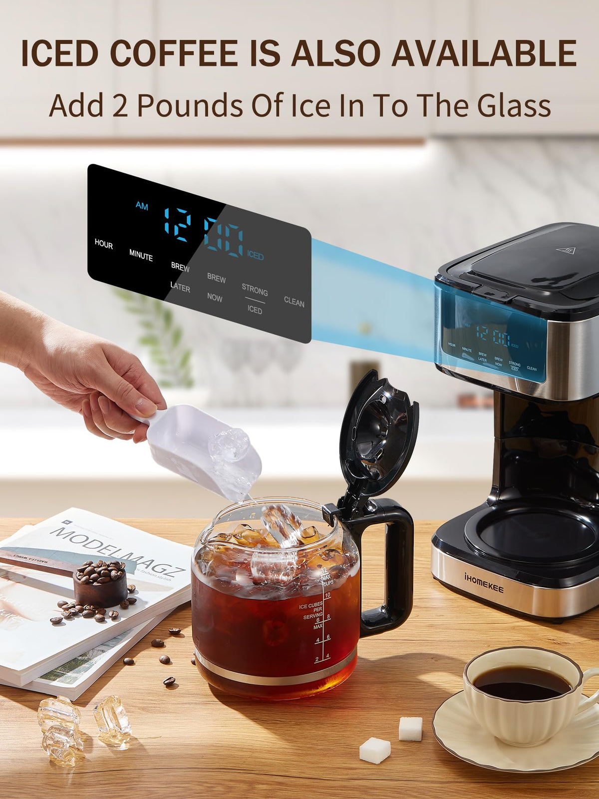 Programmable Drip Coffee Maker 12 Cup Y548