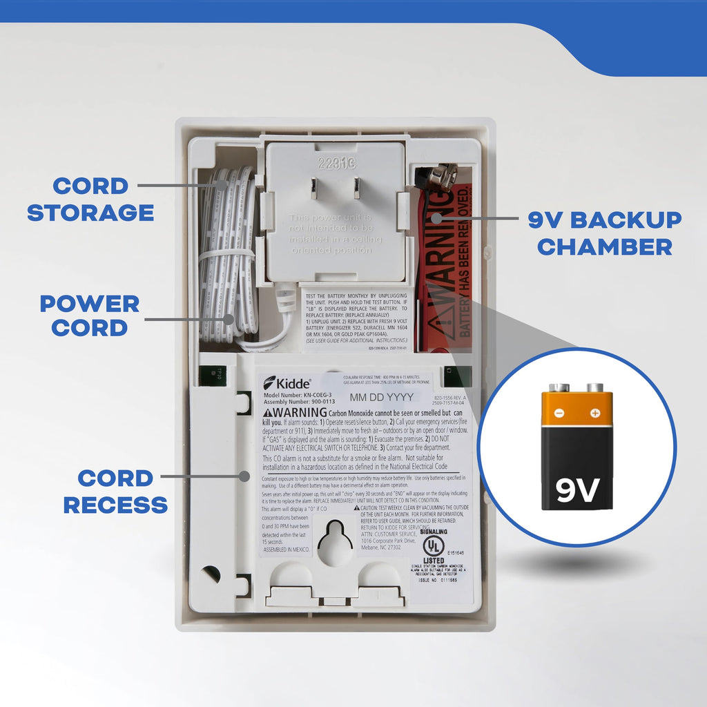 Carbon Monoxide & Explosive Gas Alarm with Digital Display F85396