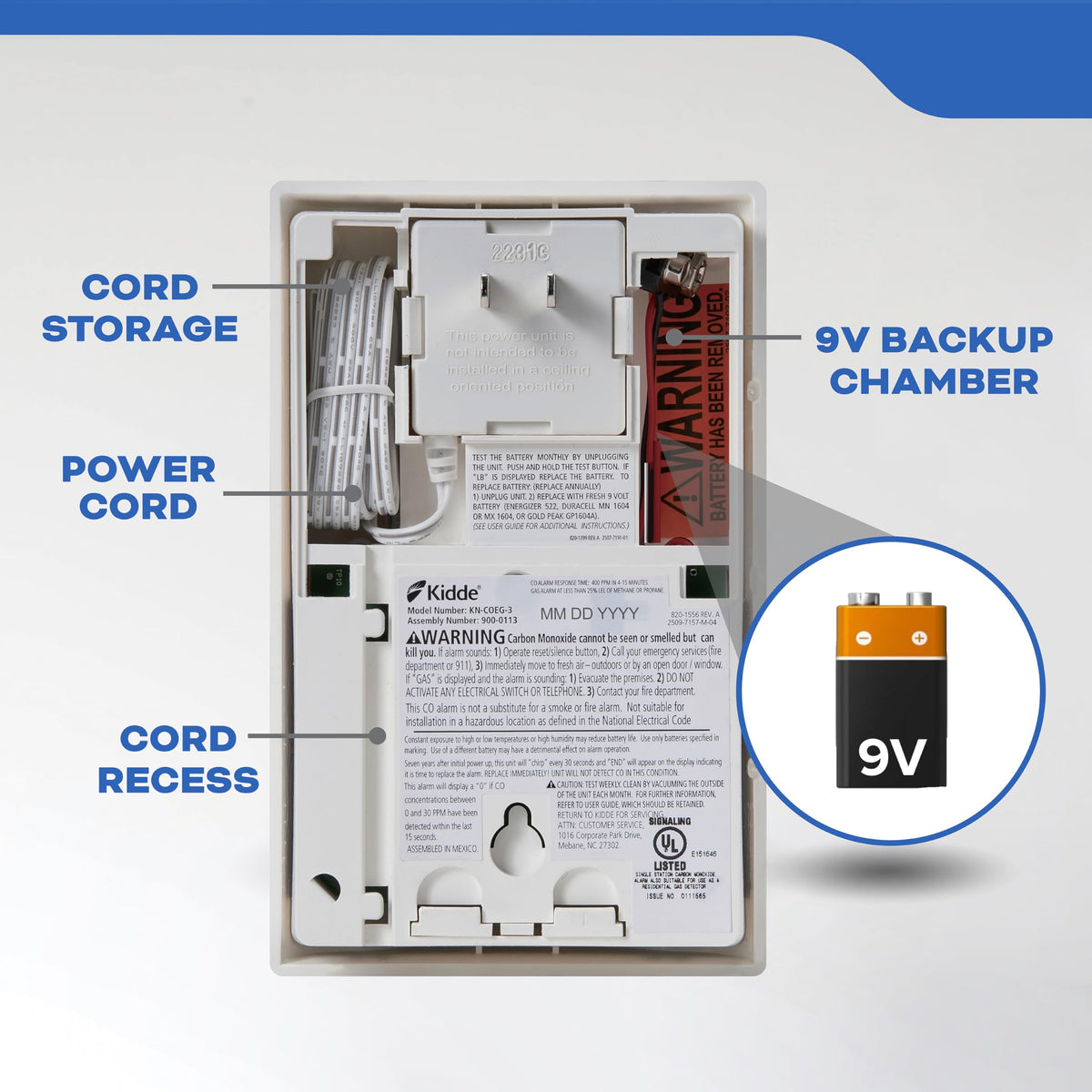 Carbon Monoxide & Explosive Gas Alarm with Digital Display F85396