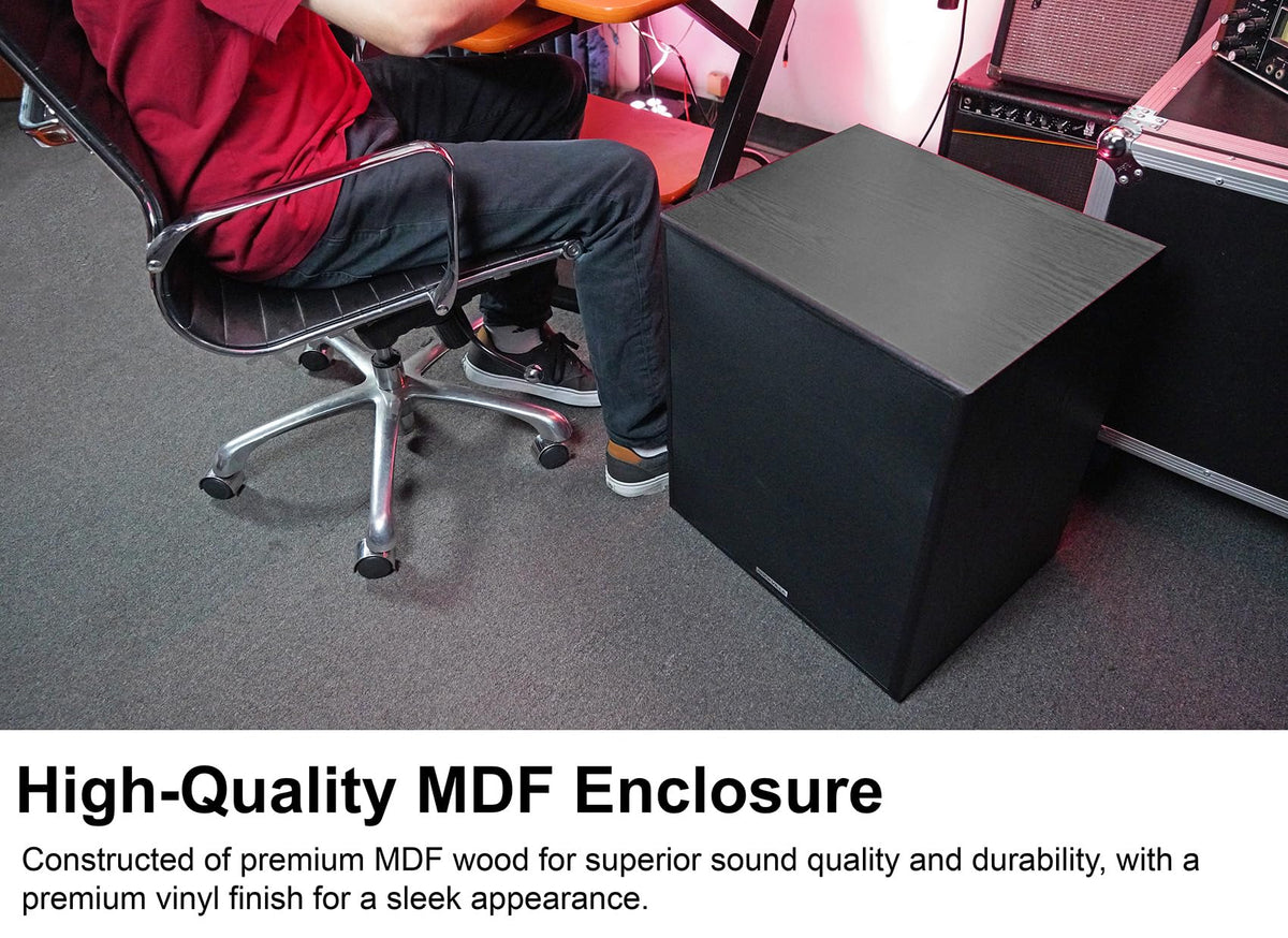 15" Black Powered Subwoofer S3907