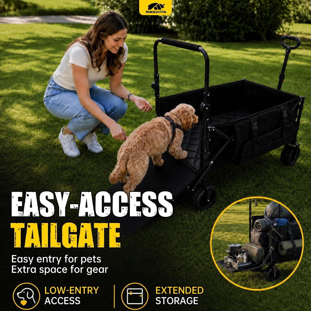 Folding Dog Wagon with Ramp A3574