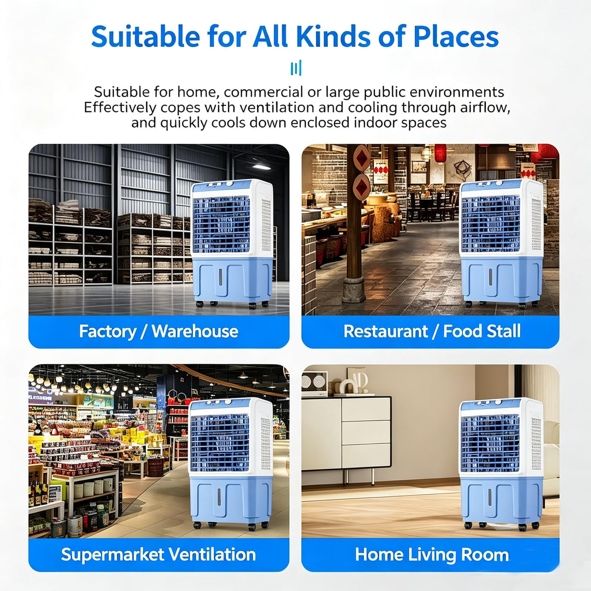 Remote Control Evaporative Air Cooler 20L Q607