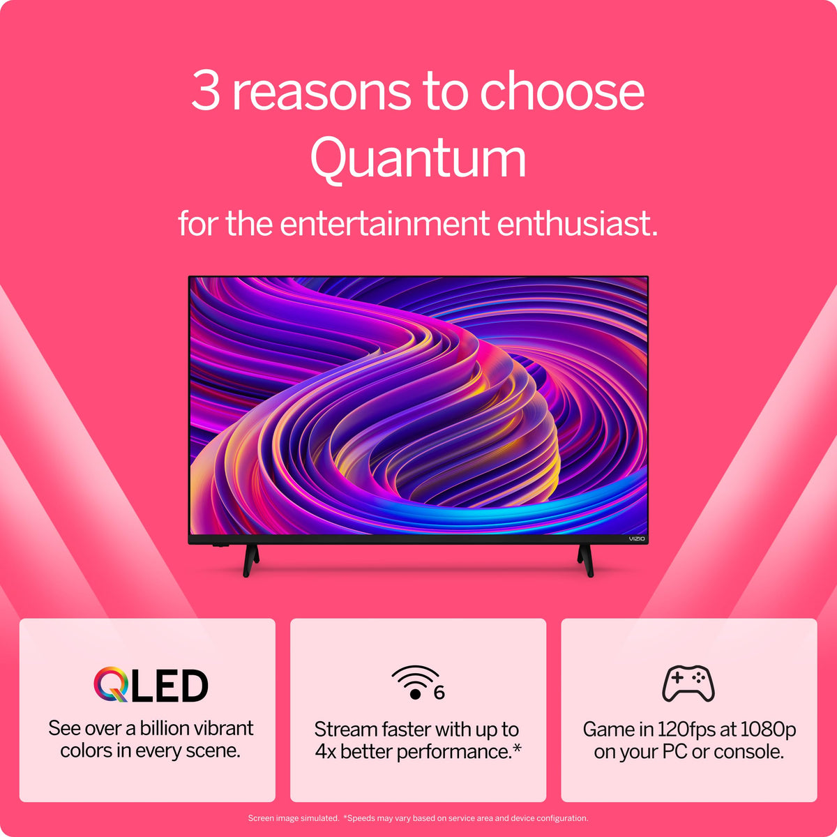 43-inch 4K QLED HDR Smart TV A380