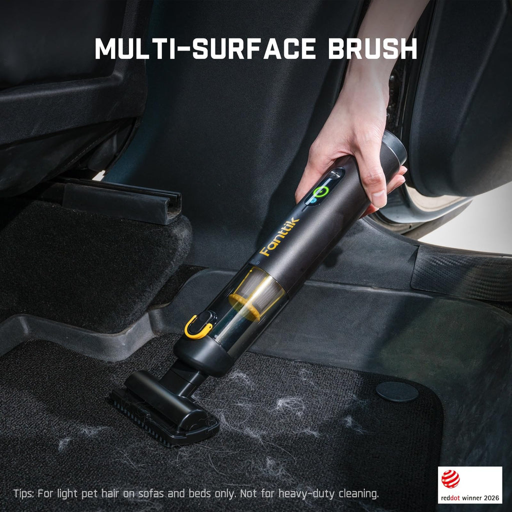 Cordless Handheld Car Vacuum, 19kPa, Black O3040