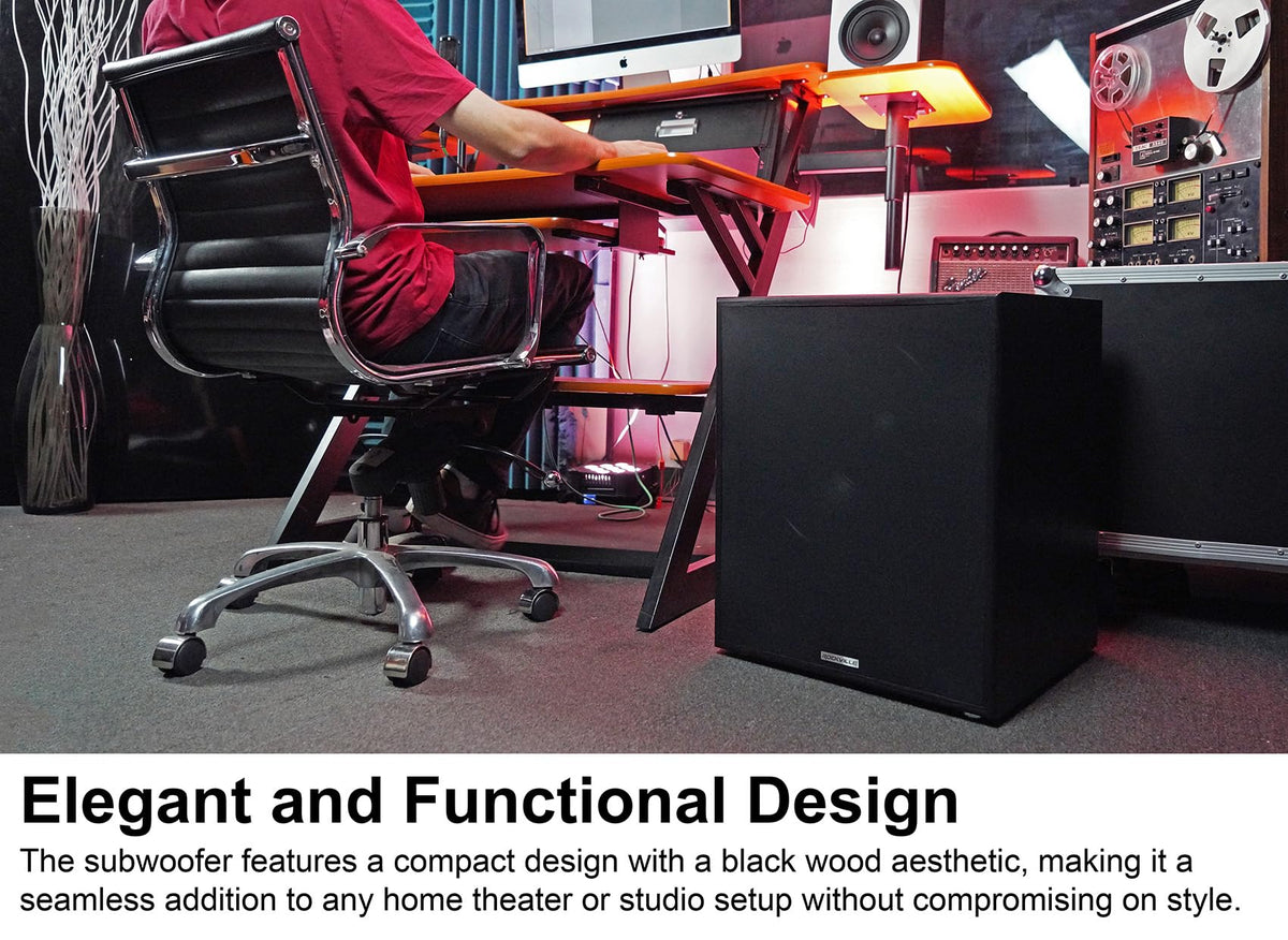 15" Black Powered Subwoofer S3907