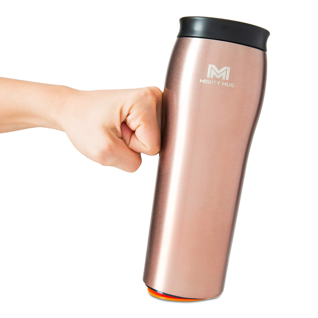 Silver Rosegold Stainless Steel 16 oz Insulated Travel Mug 2 Pack I9577