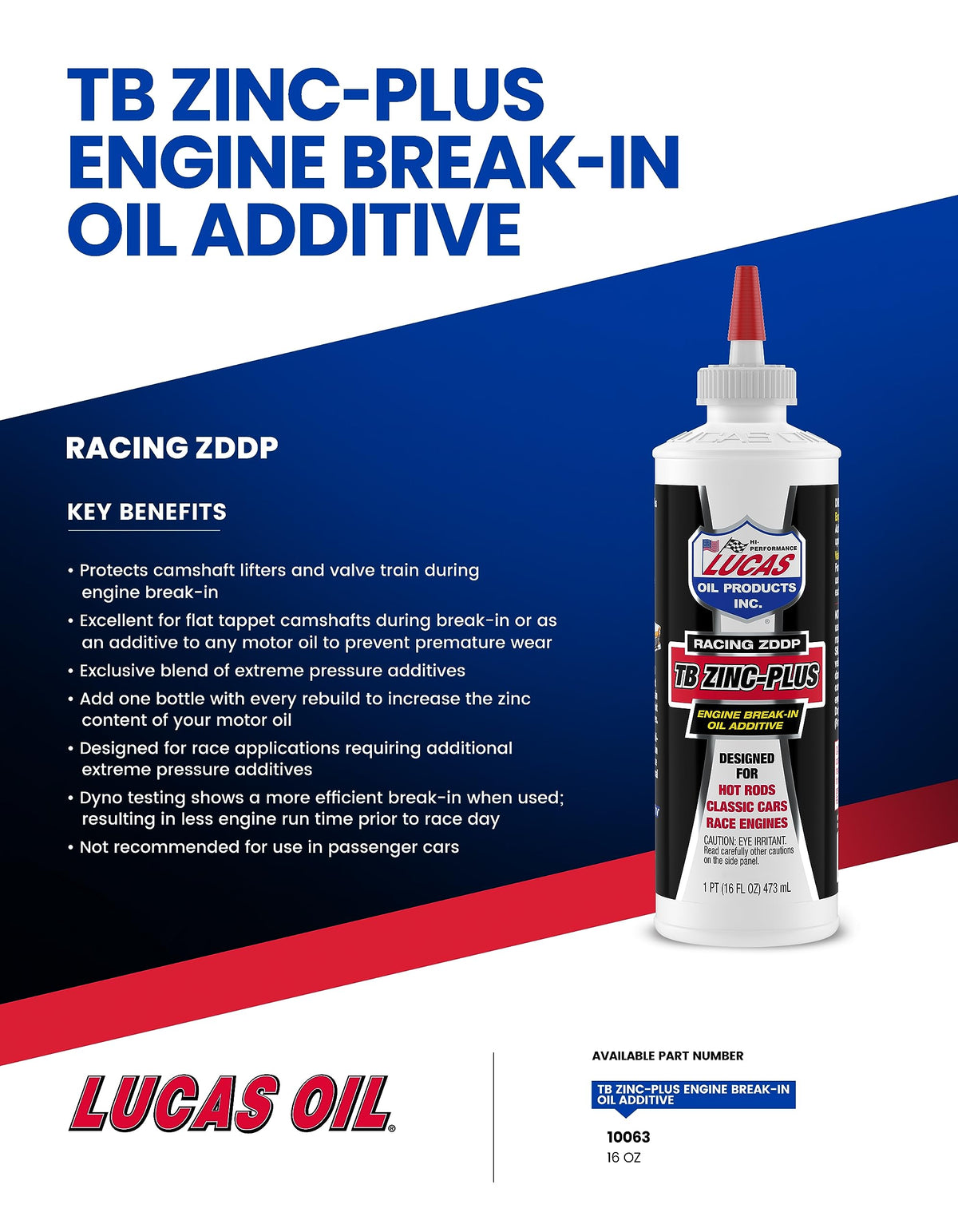 16 Ounce Engine Break in Oil Additive X307