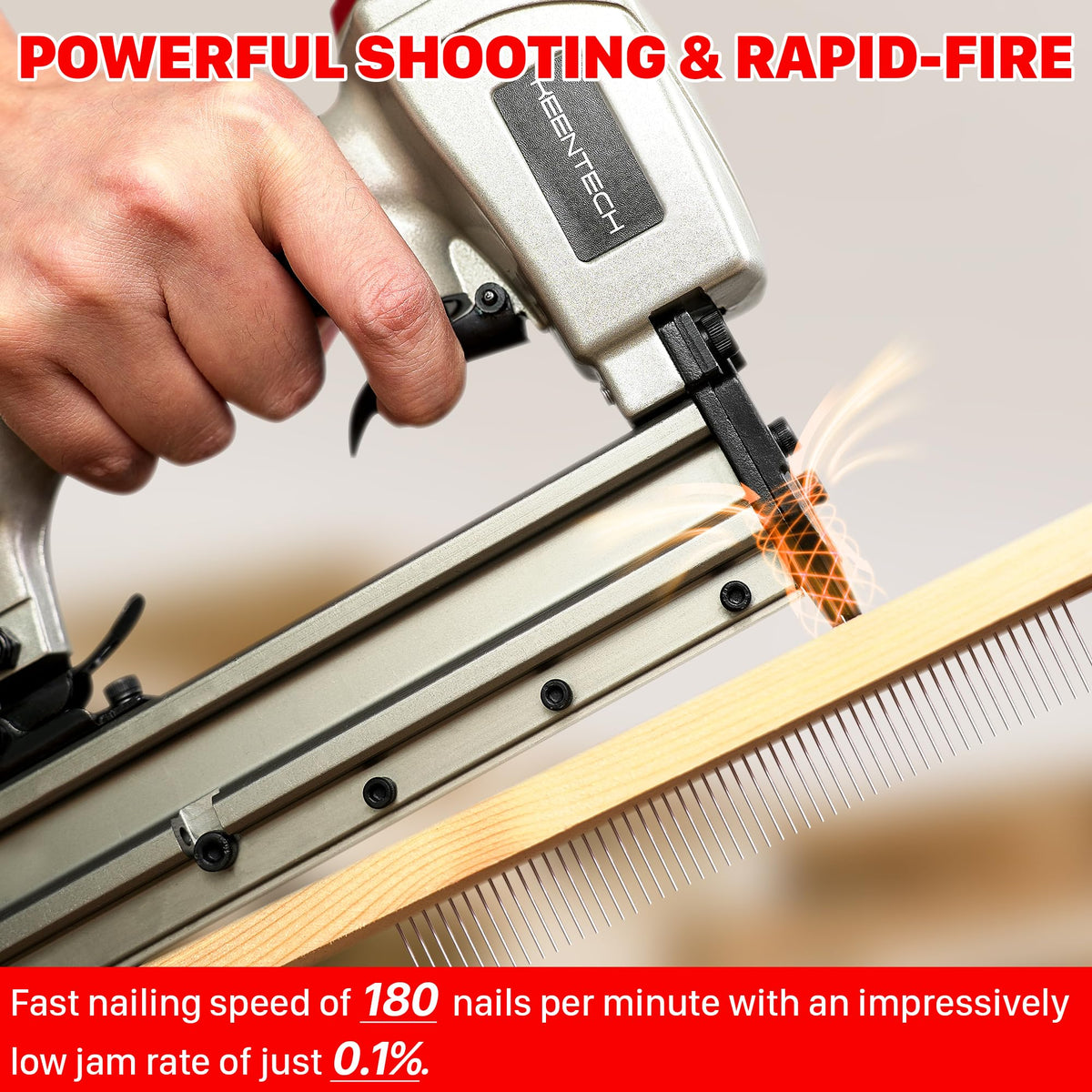 Pneumatic Pin Nailer 23 Gauge with 2160pcs Pin Nails I398397