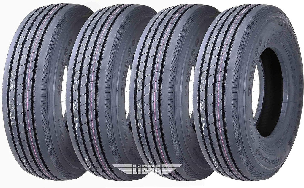 4 Heavy Duty Steel Trailer Tires 225/75R15 14 Ply K389