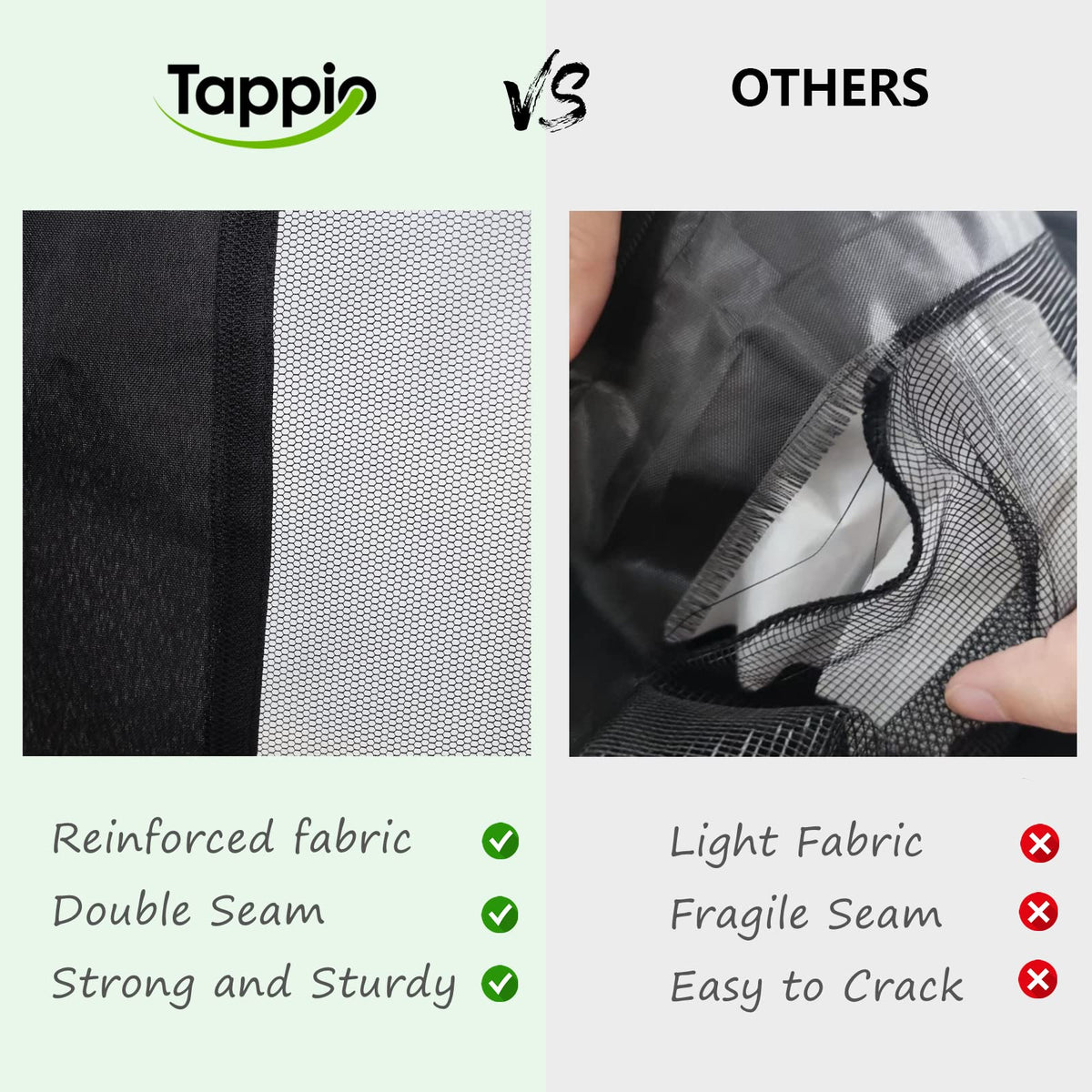 Mosquito Net with Zipper for Camping and Patio Gazebo M307877