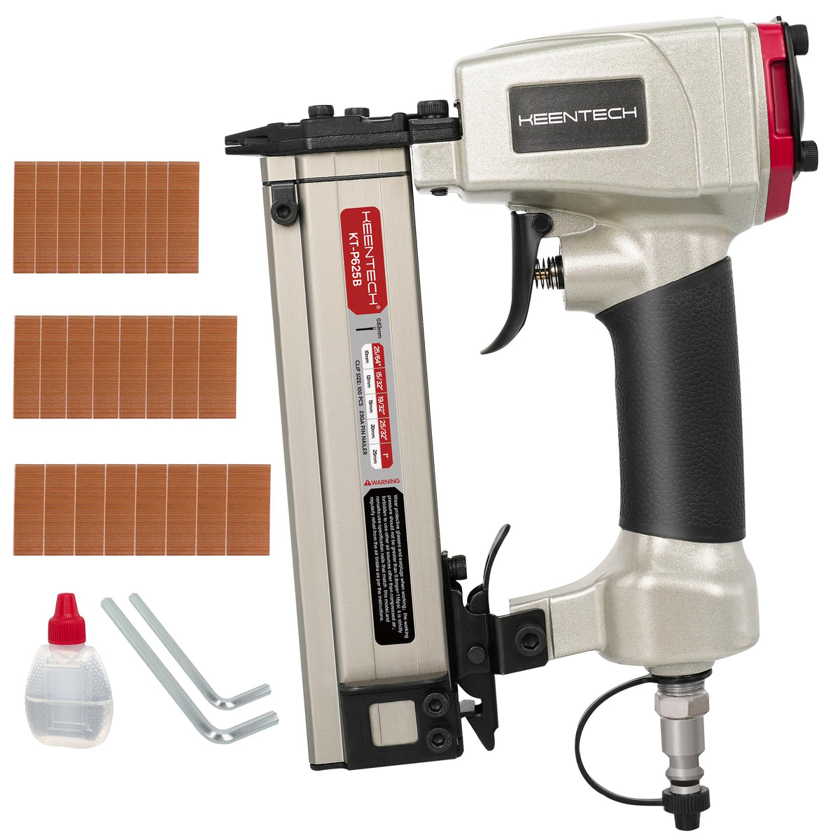 Pneumatic Pin Nailer 23 Gauge with 2160pcs Pin Nails I398397
