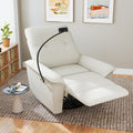 Power Swivel Rocker Recliner Chair with Phone Holder and USB Ports O9427