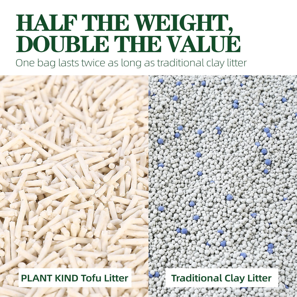 Tofu Cat Litter Clumping Flushable Plant-Based 20.8lbs I66480