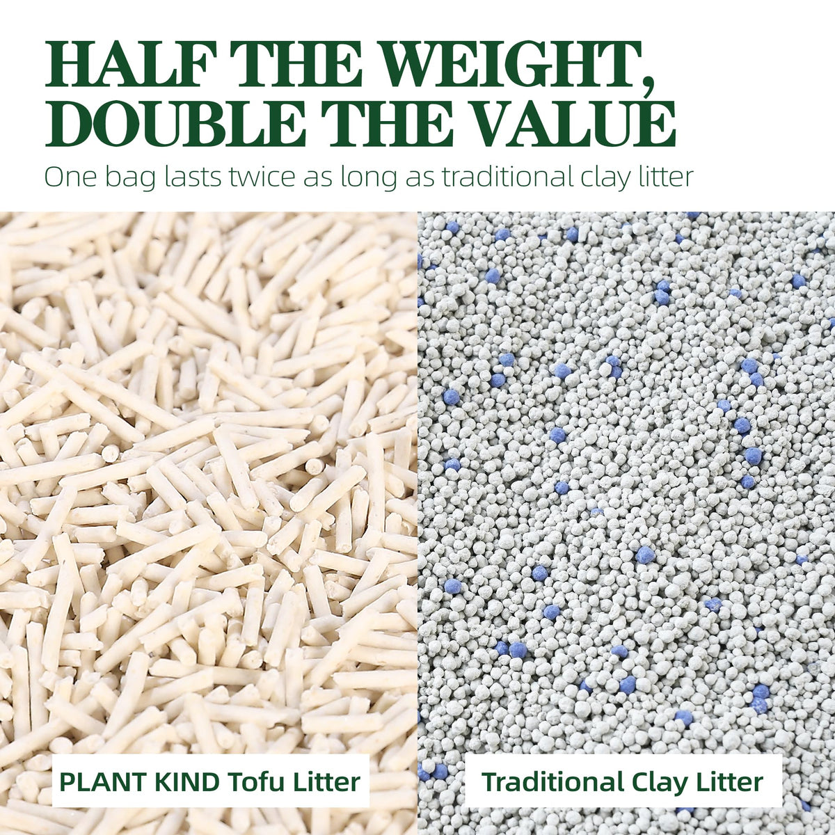 Tofu Cat Litter Clumping Flushable Plant-Based 20.8lbs I66480