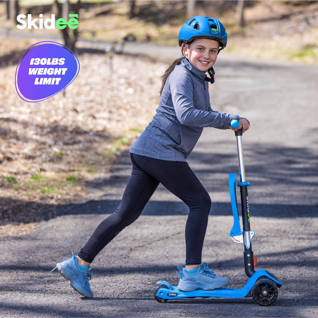 Foldable 3 Wheel Kick Scooter with Removable Seat P89925