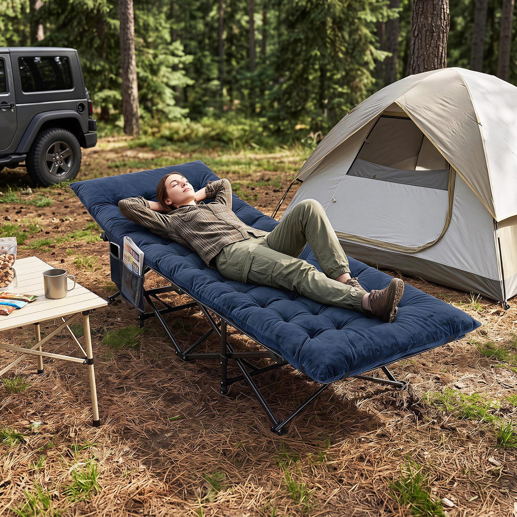 Camping Cot with Padded Mat H525