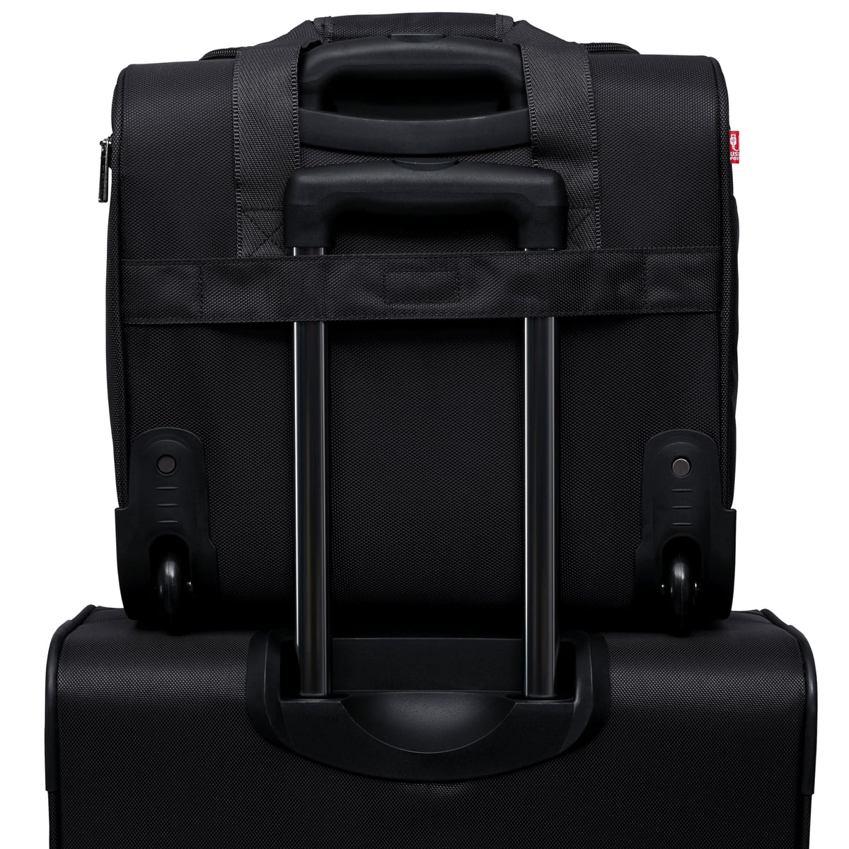 15” Underseat Carry-On Luggage with USB Charging Port, Black P441